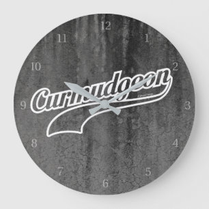 Curmudgeon Large Clock Stor Klocka