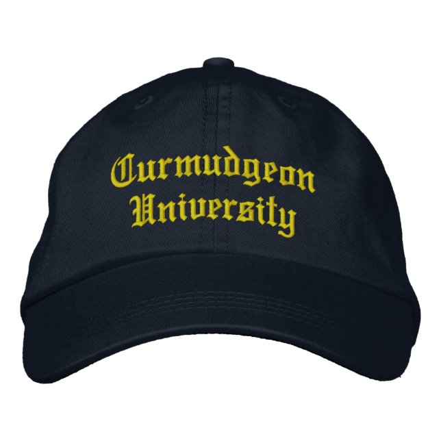 Curmudgeon Universiteten Baseball Hat Broderad Keps (Framsida)