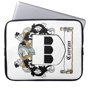 Curran familjvapensköld laptop sleeve