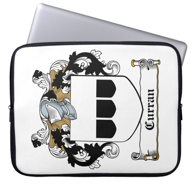 Curran familjvapensköld laptop sleeve (Framsidan)