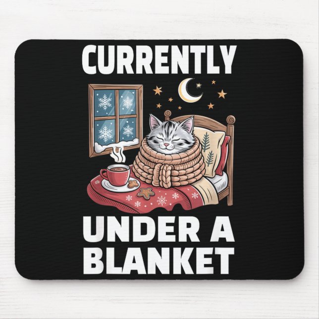 Currently Under A Blanket Cat Cute Lazy Cat Lover  Musmatta (Framsidan)