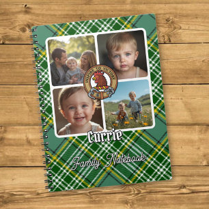 Currie Familj Foto Collage Anteckningsbok
