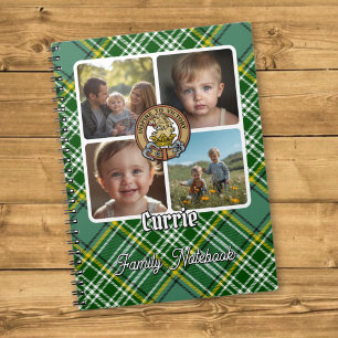 Currie Familj Foto Collage Anteckningsbok