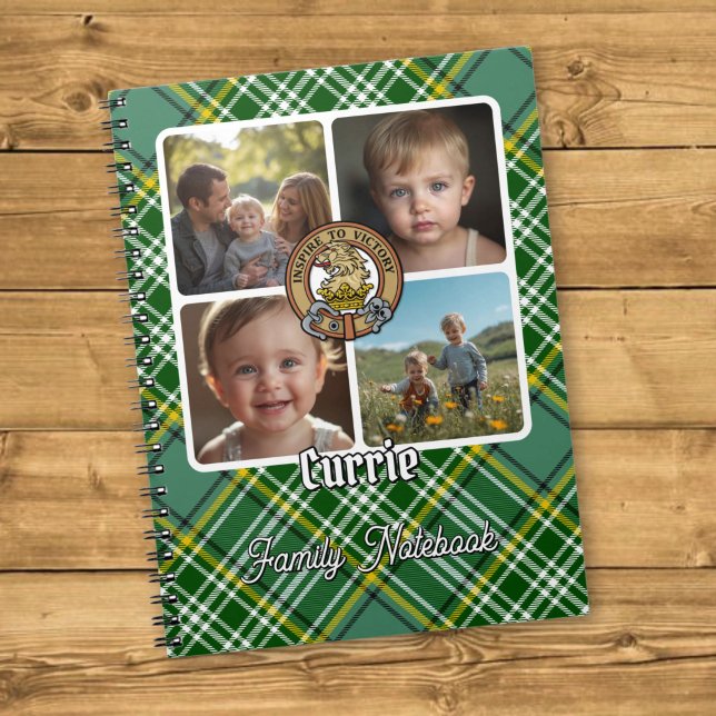 Currie Familj Foto Collage Anteckningsbok (Skapare uppladdad)