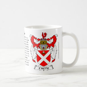 Currie familjvapensköld kaffemugg