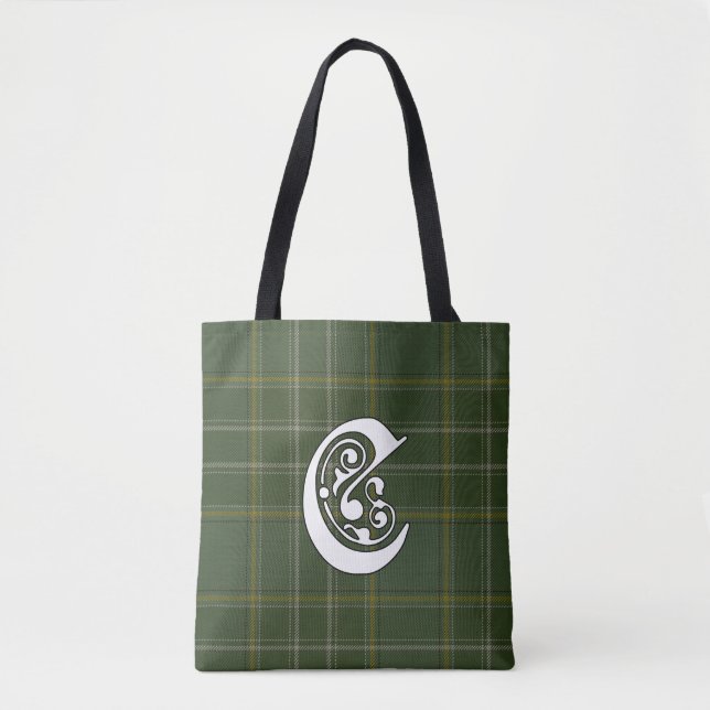 Currie Klan Tartan Monogram Tygkasse (Framsida)