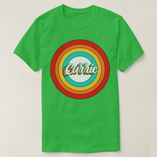 Currie Namn Shirt Vintage Currie Circle T (Design framsida)