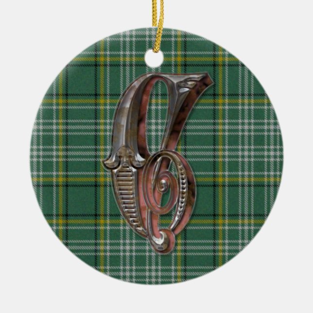 Currie Plaid Monogram ornament (Framsidan)