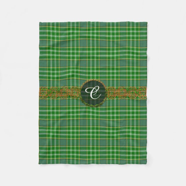 Currie Tartan och Monogram Fleecefilt (Framsidan)