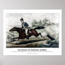 Currier and Ives - The Escape of Sgt Champe