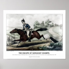 Currier and Ives - The Escape of Sgt Champe Poster