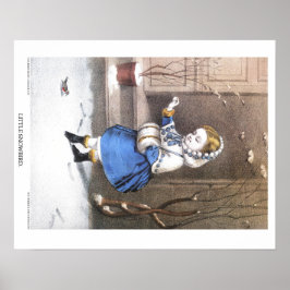 Currier & Ives Lithograph: Little Snowbird Poster
