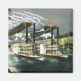 Currier & Ives - Magnet - Champions of Mississippi