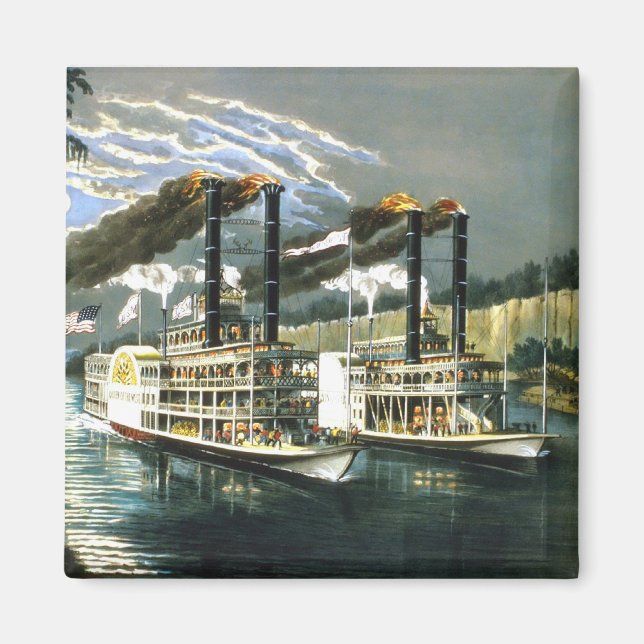 Currier & Ives - Magnet - Champions of Mississippi (Framsidan)