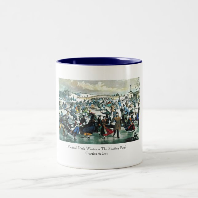 Currier & Ives - mugg - Central Park vinter (Center)