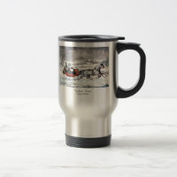 Currier & Ives - travel mug - vägen, vinter