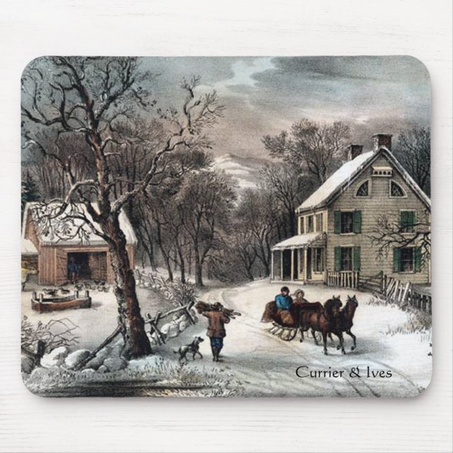 Currier & vinter Mousepad för Ives amerikanhemman Musmatta (Framsidan)