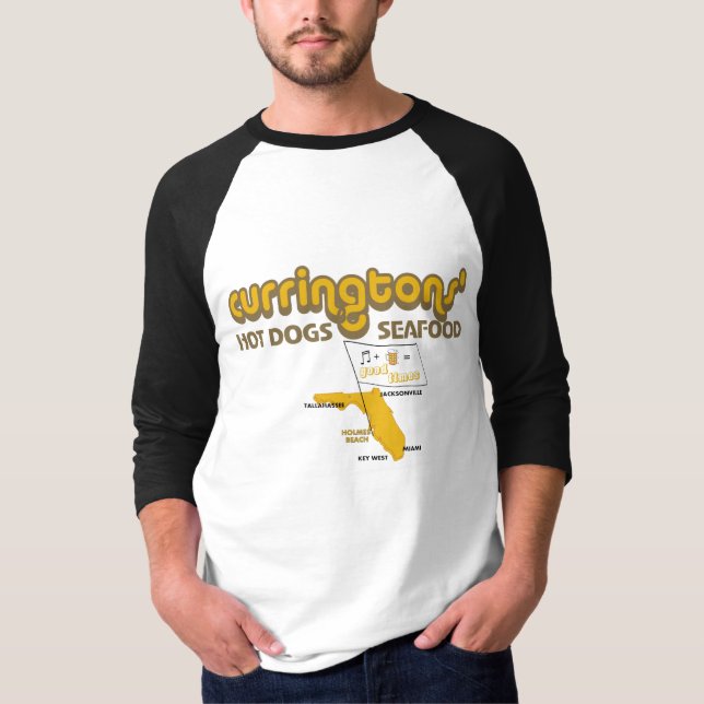 Curringtonss varmkorvar och skaldjur tee shirt (Framsida)