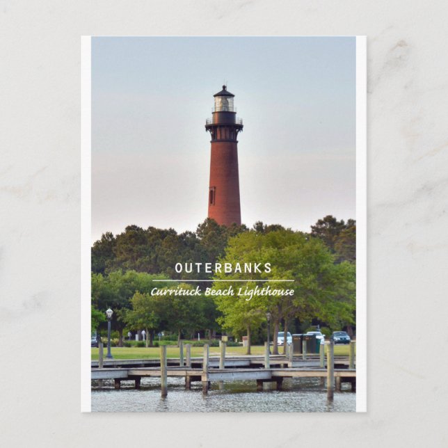 Currituck Beach Light. Vykort (Framsida)