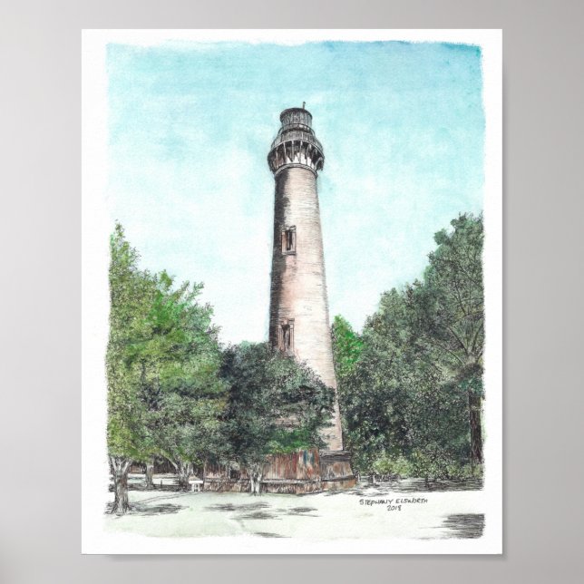Currituck Beach Lighthouse Poster (Framsidan)