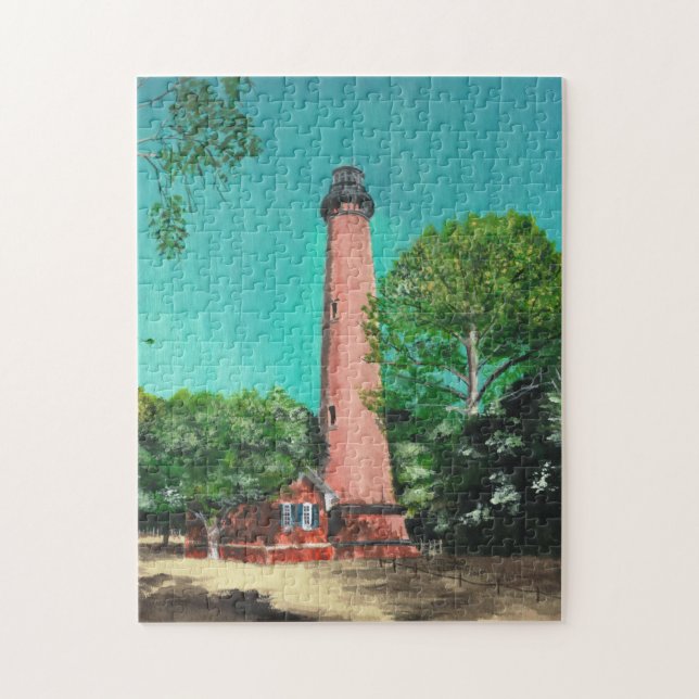 Currituck Beach Lighthouse Puzzle Pussel (Vertikal)