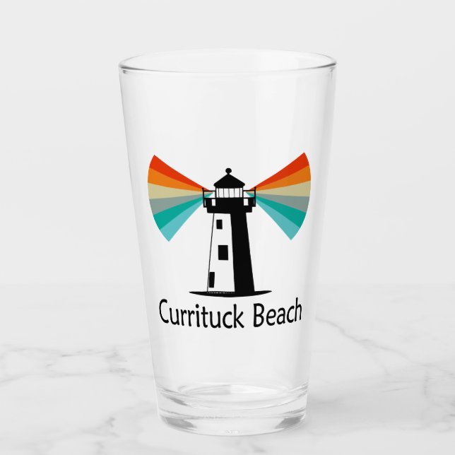 Currituck Beach Lighthouse Regnbåge Glaskopp (Framsida)