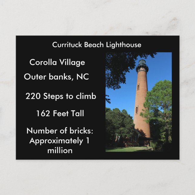 Currituck Beach Lighthouse Vykort (Framsida)