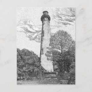 Currituck Beach Lighthouse-vykort Vykort