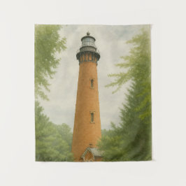 Currituck Beach Lighthouse Watercolor