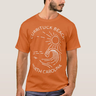 Currituck Beach North olina Sol Sand och Surfa T Shirt