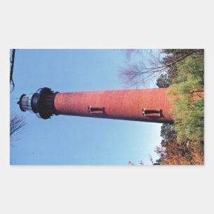 Currituck Lighthouse Rektangulärt Klistermärke