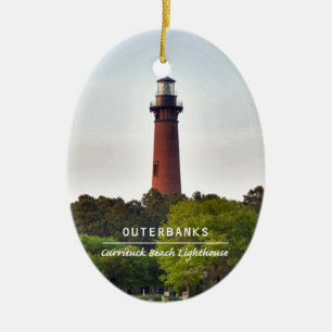 Currituck strandlampa julgransprydnad keramik