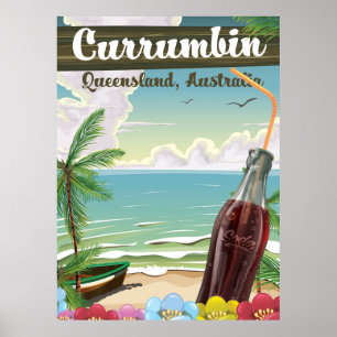 Currumbin Australien vintage resoraffisch Poster