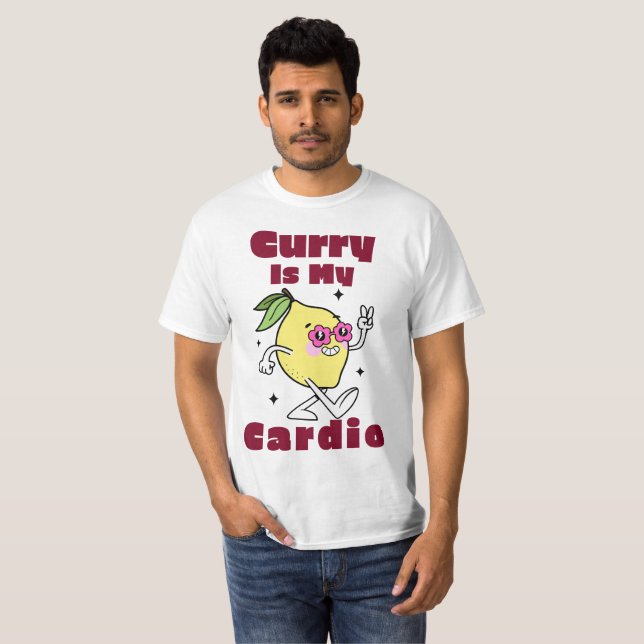 Curry är min kondition Curryälskare T Shirt (Hel framsida)
