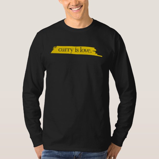 Curry is Love Stylized Curry T Shirt (Framsida)