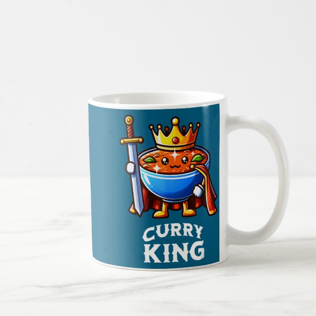 Curry King Funny Quote Curry Indian Food Lover  Kaffemugg (Höger)