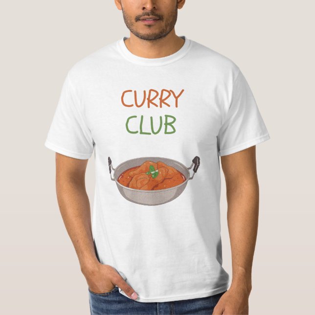 Curry-Klubb T Shirt (Framsida)