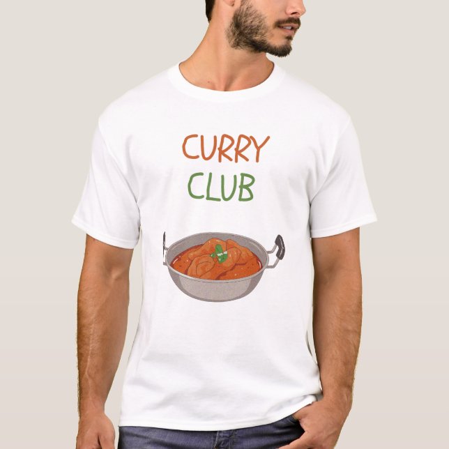 Curry-Klubb T Shirt (Framsida)