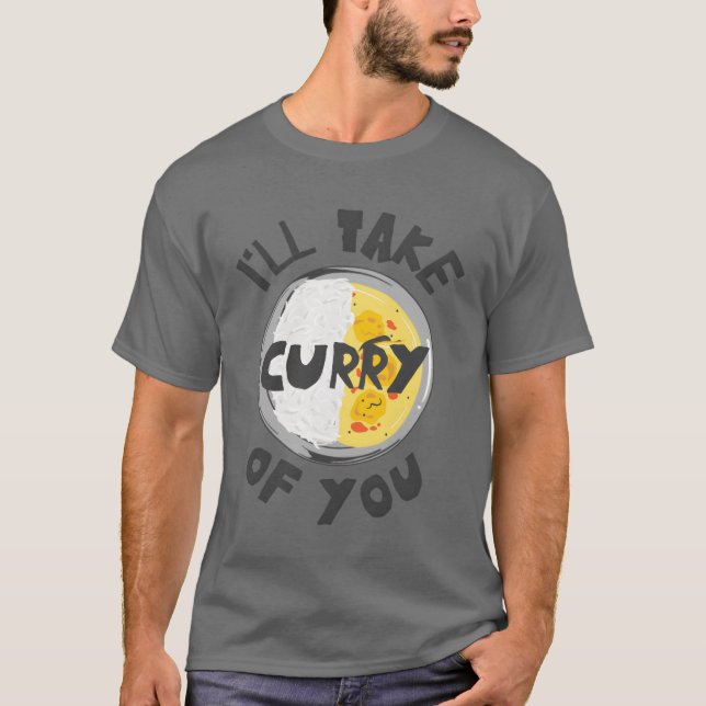 Curry South Asian Cuisine Indian Food Foodie vinta T Shirt (Framsida)