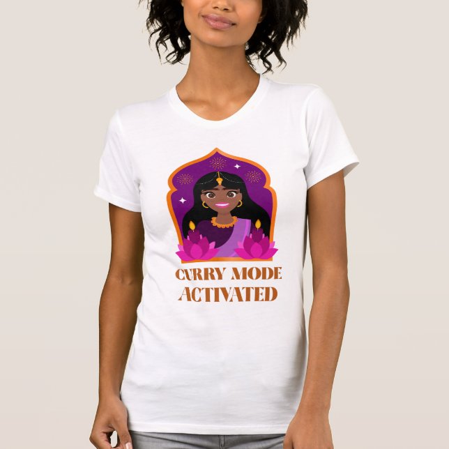 Curryläge Aktiverat Curryälskare T Shirt (Framsida)