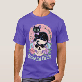Cursed But Cuddly Kat Print T Shirt