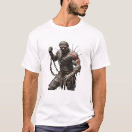 Cursed Chains Mummy - Muscular Horror Warrior Hall T Shirt