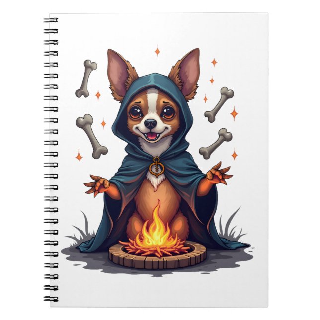 Cursed Chihuahua Ritual Hund Anteckningsbok (Framsidan)