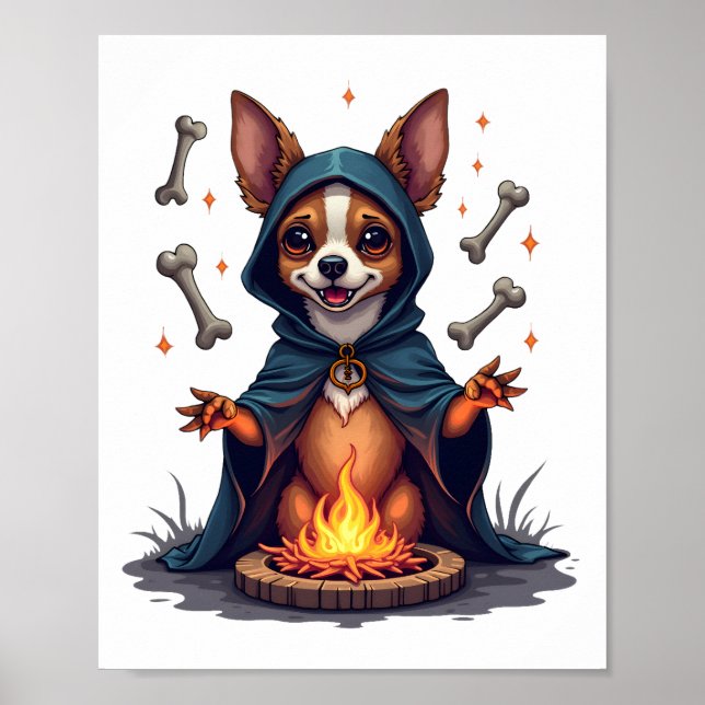 Cursed Chihuahua Ritual Hund Poster (Framsidan)
