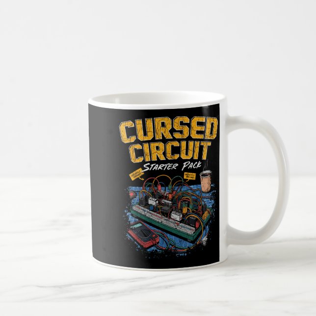 Cursed Circuit Starter Pack Funny Electronics Hall Kaffemugg (Höger)