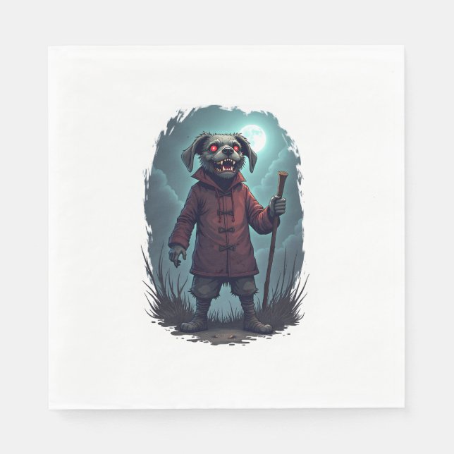 Cursed Collie Crawl Pappersservett (Framsidan)
