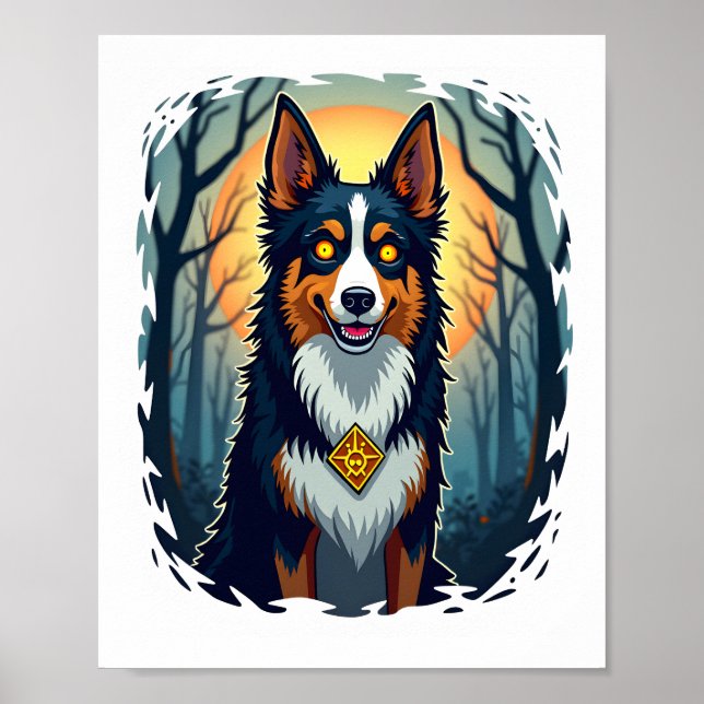 Cursed Collie Crawl Poster (Framsidan)