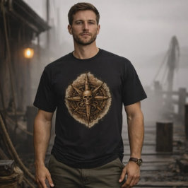 Cursed Compass Sigil Pirate T Shirt