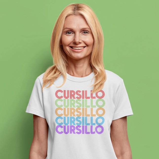 Cursillo Colorful Stacks Rainbow DeColores T Shirt (Skapare uppladdad)