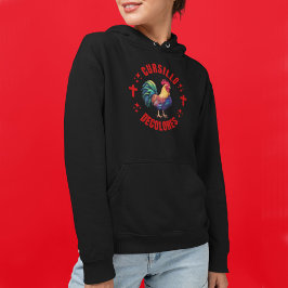 Cursillo Decolores Färgstark Tupp med Kors T Shirt